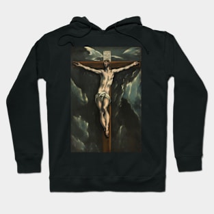 El Greco, Christ on the Cross, 1610, Art Print, Domḗnikos Theotokópoulos, Crucifixion Hoodie